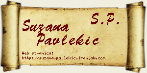 Suzana Pavlekić vizit kartica